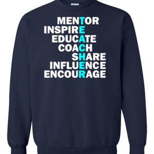 Mentor-Inspire-Educate - Gildan - 8oz. 50/50 Crewneck Sweatshirt - DTG