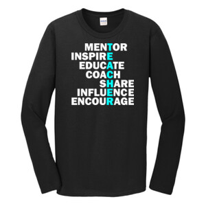 Mentor-Inspire-Educate - Gildan - Softstyle ® Long Sleeve T Shirt - DTG
