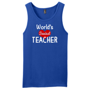World's Sexiest Teacher - District - Young Mens The Concert Tank ® (DTG)