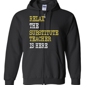 RELAX ~ Customizable Template - Gildan - Full Zip Hooded Sweatshirt - DTG