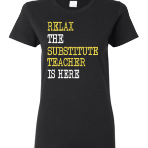 RELAX ~ Customizable Template - Gildan - Ladies 100% Cotton T Shirt - DTG