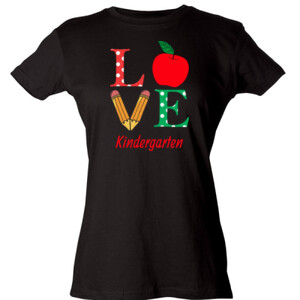 Love Kindergarten - Tultex - Ladies' Slim Fit Fine Jersey Tee (DTG)