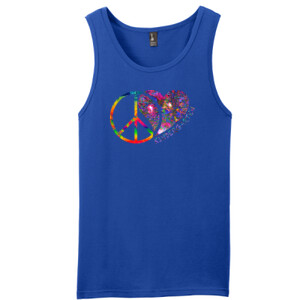 Peace Love Kindergarten - Full Color - District - Young Mens The Concert Tank ® (DTG)