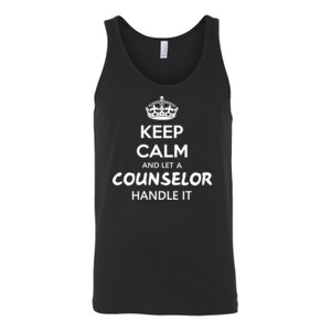 Keep Calm & Let A Counselor Handle It - Bella Canvas - 3480 (DTG) - Unisex Jersey Tank