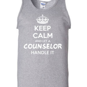 Keep Calm & Let A Counselor Handle It - Gildan - 2200 (DTG) - 6oz 100% Cotton Tank Top