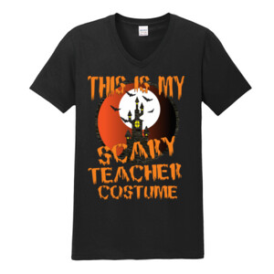 Scary Teacher - Gildan - Softstyle ® V Neck T Shirt - DTG
