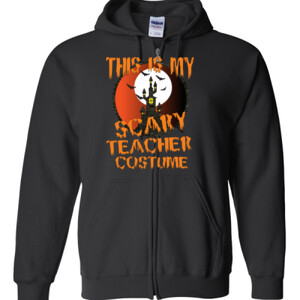 Scary Teacher - Gildan - Full Zip Hooded Sweatshirt - DTG
