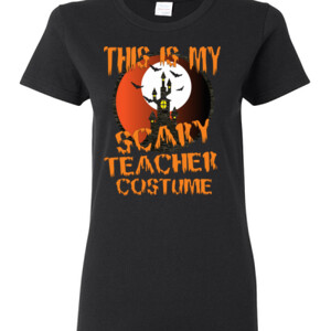 Scary Teacher - Gildan - Ladies 100% Cotton T Shirt - DTG