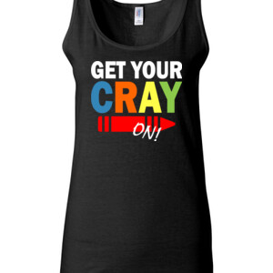 Get Your Cray On! - Gildan - 64200L (DTG) 4.5 oz Softstyle ® Junior Fit Tank Top