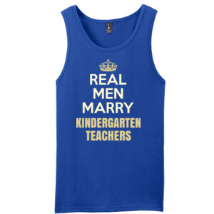 Real Men Marry ~ Customizable ~  - District - Young Mens The Concert Tank ® (DTG)