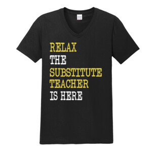 RELAX ~ Customizable Template - Gildan - Softstyle ® V Neck T Shirt - DTG