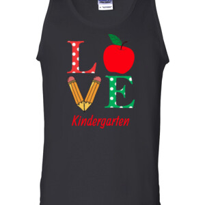 Love Kindergarten - Gildan - 2200 (DTG) - 6oz 100% Cotton Tank Top