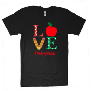Love Kindergarten - American Apparel - Unisex Fine Jersey T-Shirt - DTG