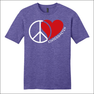 Peace Love Kindergarten  - District - Very Important Tee ® - DTG